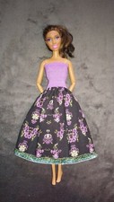 Barbie Blumen Kleid Blüthen Puppen Kleidung Sommer Ballkleid Prinzessin K51