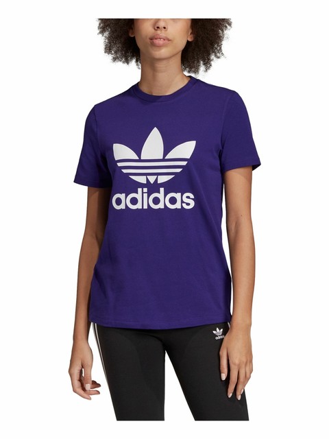 womens purple adidas shirt