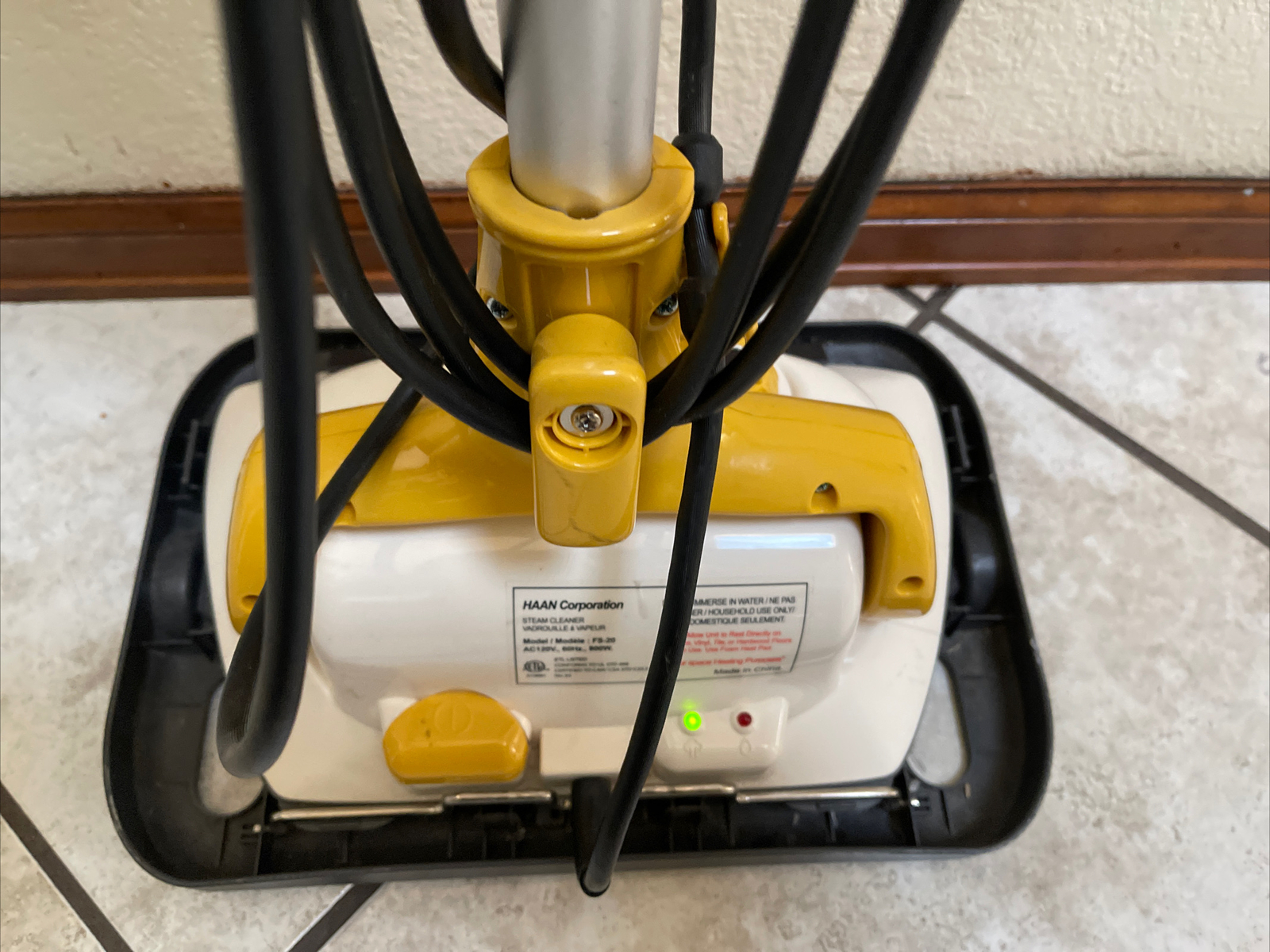 Haan Steam Mop Cleaner Floor Steamer Sanitizer HSE2010Y With Pad