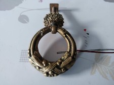 ancienne poignée de meuble tiroir commode Bobèches ornement rosace bronze massif