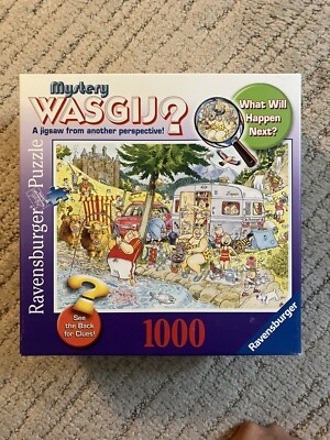 Wasgij? Ravensburger Camping Commotion 1000 Piece Jigsaw Puzzle Mystery 2011