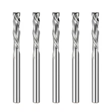 Compression Router Bits 1/8 inch Shank Carbide UP Down CNC Router Bits Set Wood