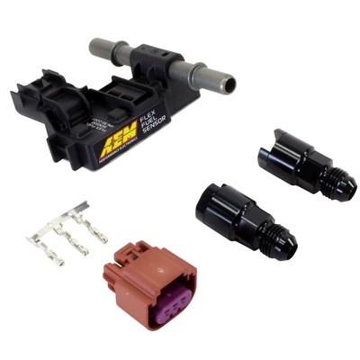 AEM 30-2201 Flex Fuel Ethanol Content Sensor Kit -6AN to 3/8'' Adapter Fittings