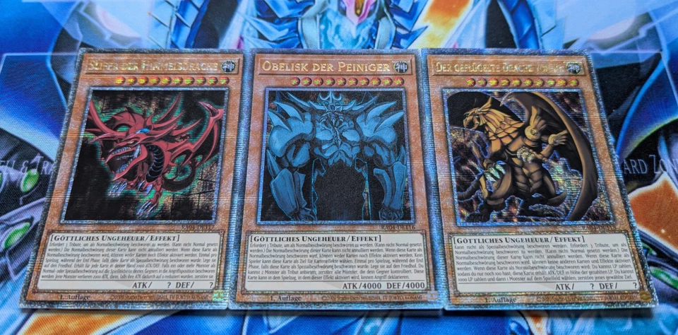 Yu-Gi-Oh!  Götter-Set Der geflügelte Drache von Ra RA04-DE118 Obelisk Slifer - Bild 3 von 4