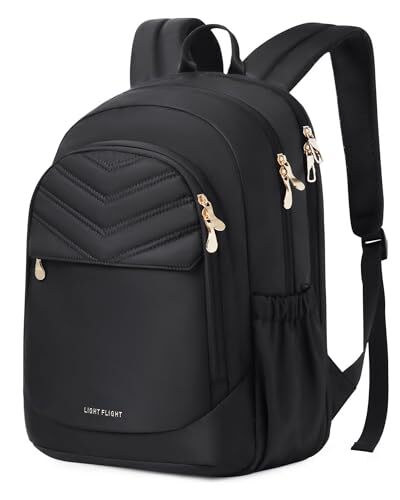 Women's 15.6 Inch Travel Laptop Backpack with USB Charging & Water Resistant Design-image