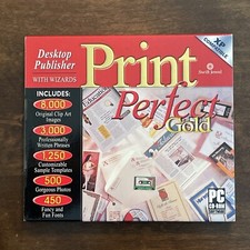 Print Perfect Gold DVD Clip Art Images and More New Sealed