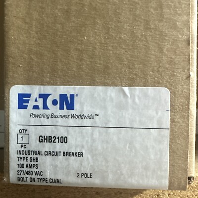Eaton GHB2100 Circuit Breaker New In Factory Box