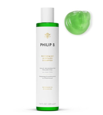 PHILIP B. Peppermint Avocado Shampoo 7.4 oz - Volumizing for Dry to Oily Hair