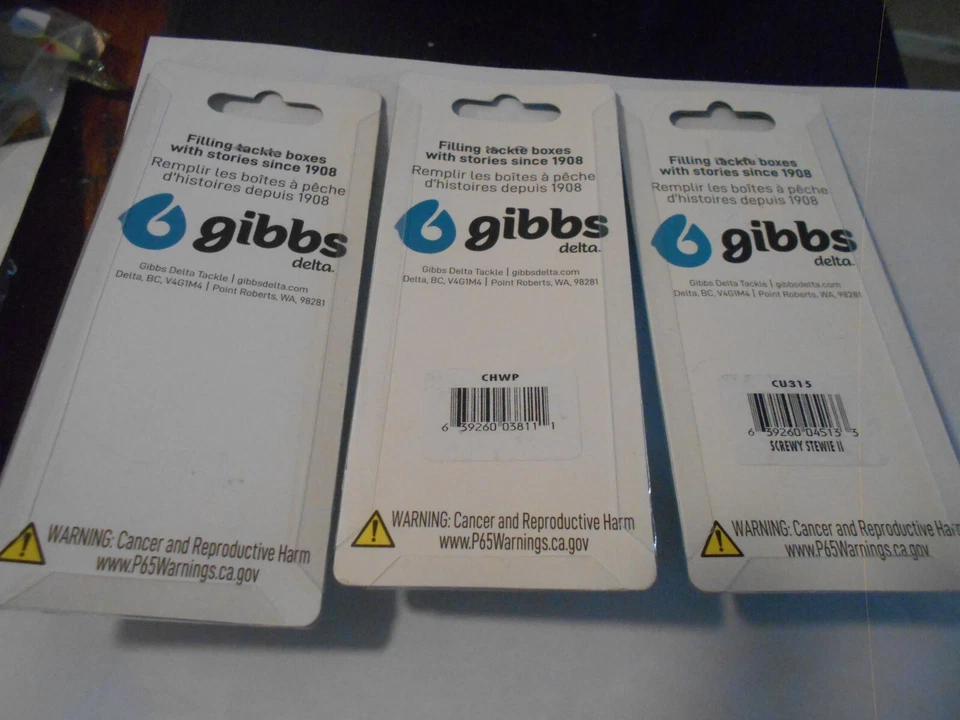Lote de 3 cucharas de arrastre de salmón Gibbs Michigan Stinger Walleye -3 3/4" lote # 9 Foto 2 de 2