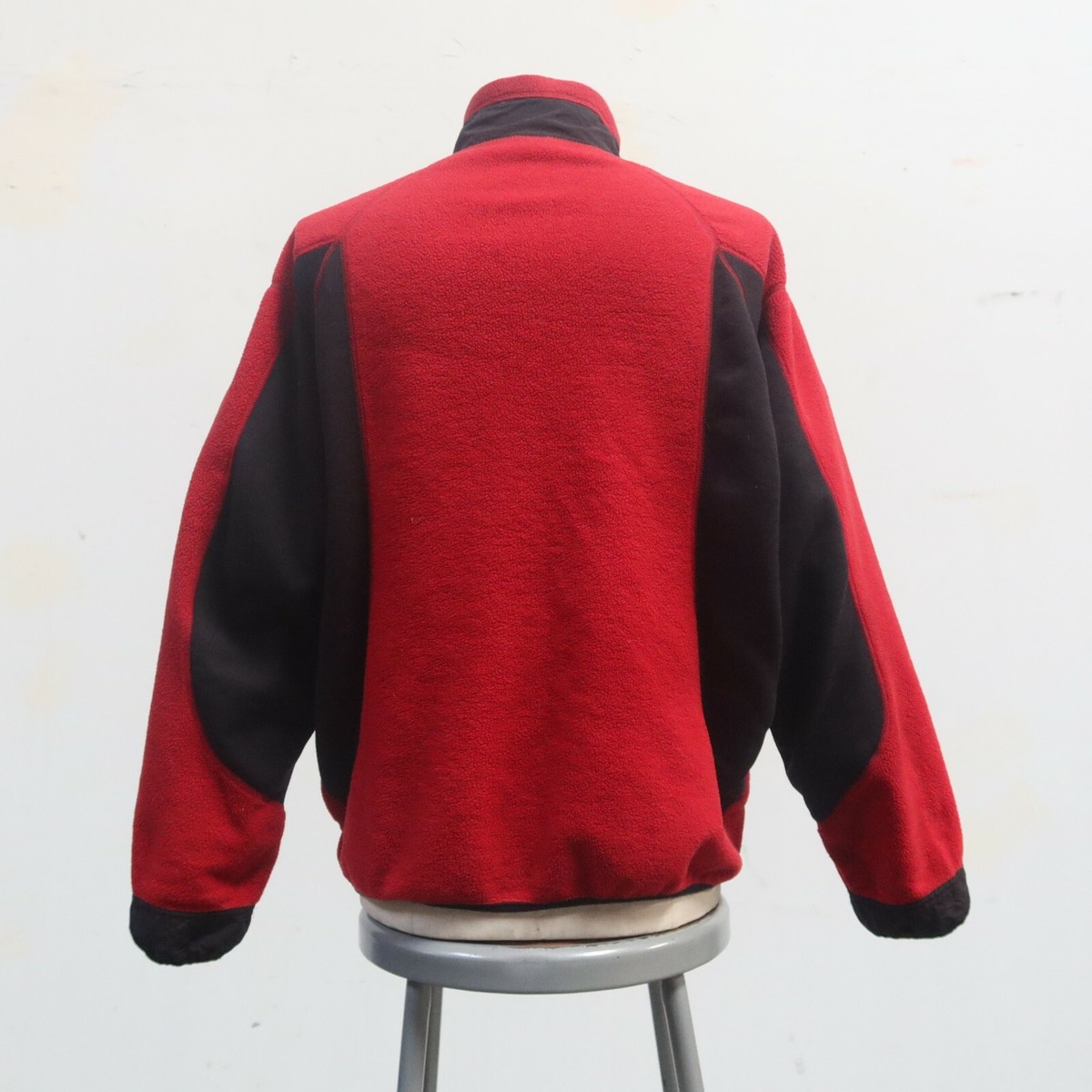 Vintage 90s Patagonia PEF Fleece Jacket Size XL Red Made in USA 