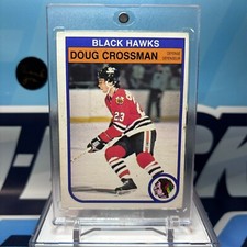 1982-83 O-Pee-Chee #63, DOUG CROSSMAN RC 🔥🔥🔥OPC Vintage Rookie Card