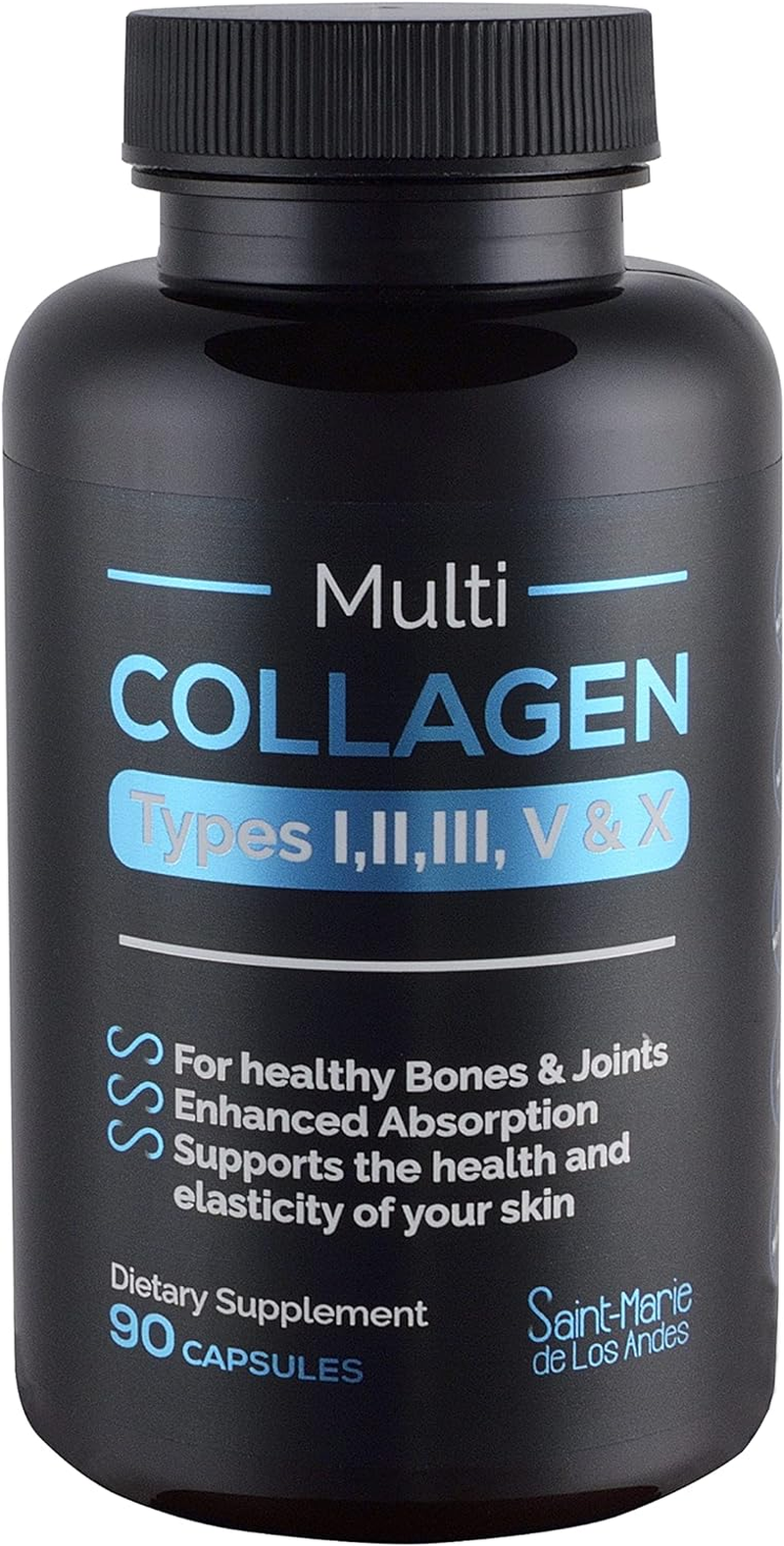 Multi Collagen Pills (Types I, II, III, V & X) + Absorption Enhancer (3 Months