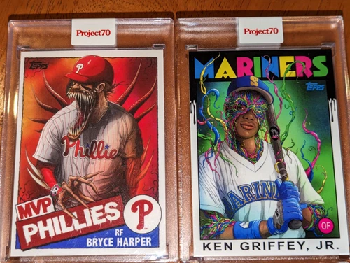 Topps Project70 Ken Griffey Jr and Bryce Harper by Alex Pardee
