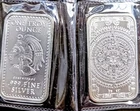 Lot of Three 1oz Silver Cuauhtemoc/Aztec Calendar Bars