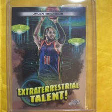 2024 Topps Chrome Cosmic Extraterrestrial Talent #ET-1 Jalen Brunson Knicks Pwe 