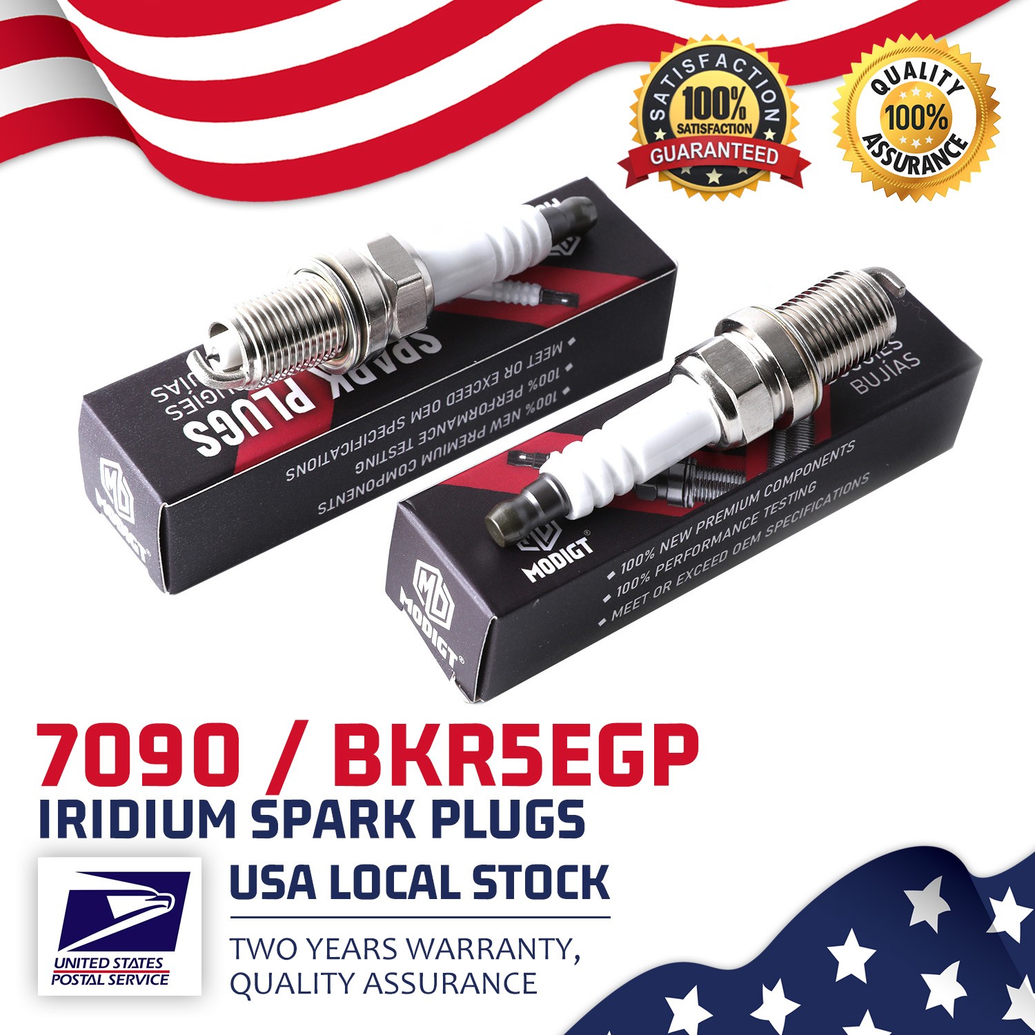 6PCS Spark Plug OEM Replace For NGK 7090 BKR5EGP For Infiniti Kia Jaguar Lexus