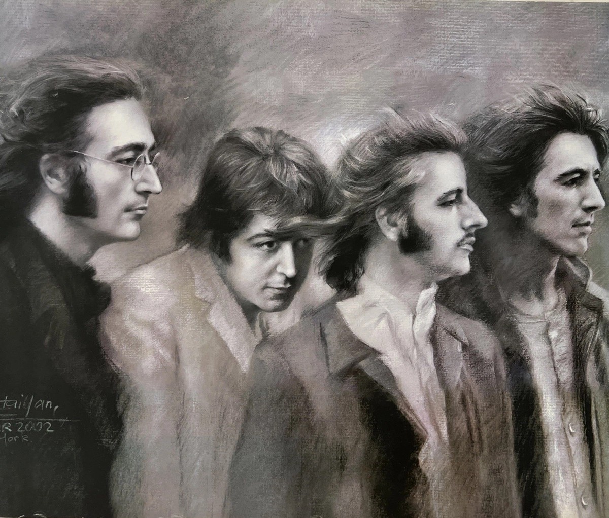 RARE UNIQUE THE BEATLES CLASSIC POSTER MAR 2002, NEW YORK, 24x36