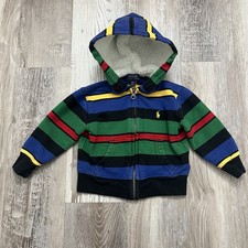 Polo Ralph Lauren Kids Zip Up Sweatshirt 2T Sherpa Lined Hood
