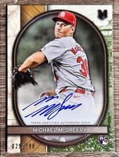 2025 Topps Museum Collection Michael McGreevy RC Archival Auto 29/199 Cardinals