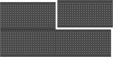 4 PCS 12x24 in Pegboard Panels 24x48 in Wall Tools Pegboard Metal Peg Board