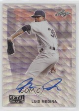 2020 Leaf Metal Draft 1990 Leaf Auto Silver Wave Luis Medina #LA-LM1 Auto 0w8