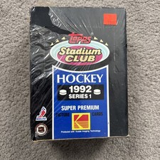 1992 Topps Stadium Club Hockey Cards Box Series 1 Factory Sealed Packs !￼