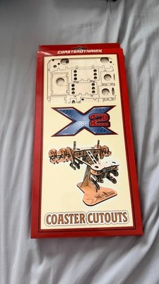 Six Flags Magic Mountain X2 Untersetzer Ausschnitt 3D Holzmodell Coasterdynamix