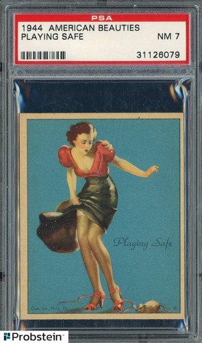 1944 American Beauties Playing Safe PSA 7 NM