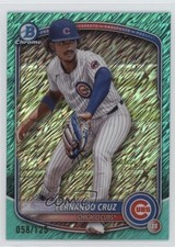 2025 Bowman Chrome Prospects Aqua Shimmer Refractor /125 Fernando Cruz 1k9t