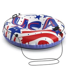 Snow Tube for Sledding Heavy Duty,42" Cold-Resistant Inflatable Snow Sled for 