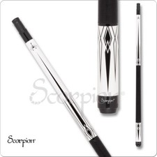 Scorpion SW10 Pool Cue Black and White 19oz Free Shipping! u