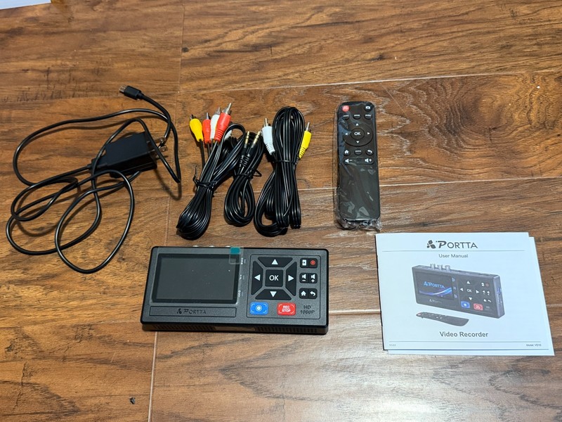 Portta HD 1080P Video Recorder VD10 AV to Digital Capture Box Complete w/ Remote
