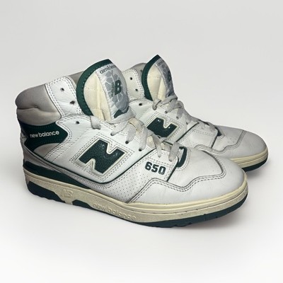 New Balance 650R BB650RL1 White Green 2021 10 Men s High Top Sneakers Preowned
