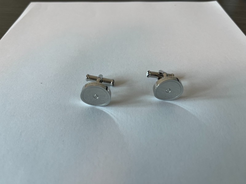 Montblanc Heritage Round Star Stainless Steel Men's Cufflinks 111314
