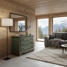 Voglauer Anno 1800 Kommode Anrichte Landhaus Wohnzimmer Schlafzimmer Holz blau