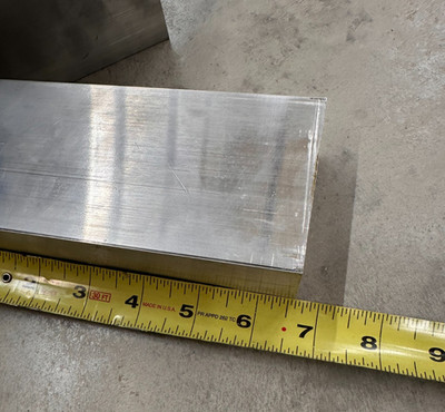 Aluminum 6061 T6 Drop Block Plate Remnant 1 1/2 X 3 X 6 1/2