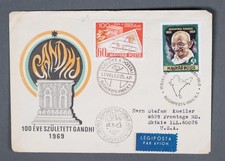 MayfairStamps Hungary FDC 1969 Mahatma Gandhi Statesman First Day Cover aaw_7052