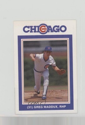 1988 David Berg Chicago Cubs Greg Maddux #31 HOF 0g4