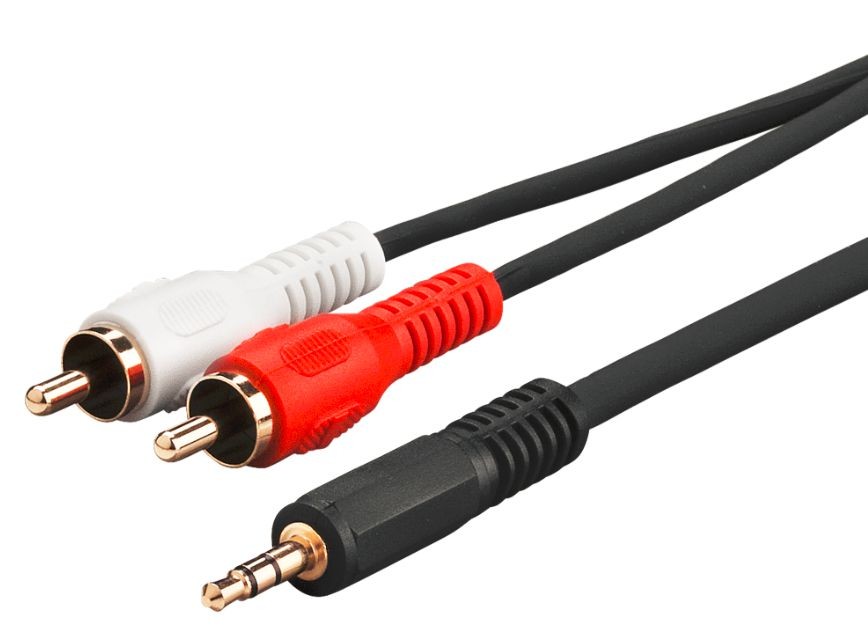 MicroConnect AUDLC10G 3.5mm - 2xRCA 10m Gold