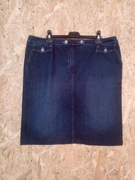 Women Gerry Weber Skirt Navy Cotton 44 / XXL / 52