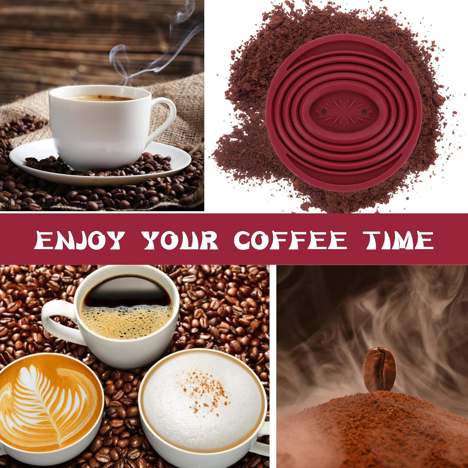 Prasacco Pour over Coffee Maker Collapsible Pour over Coffee Dripper Portable Ca