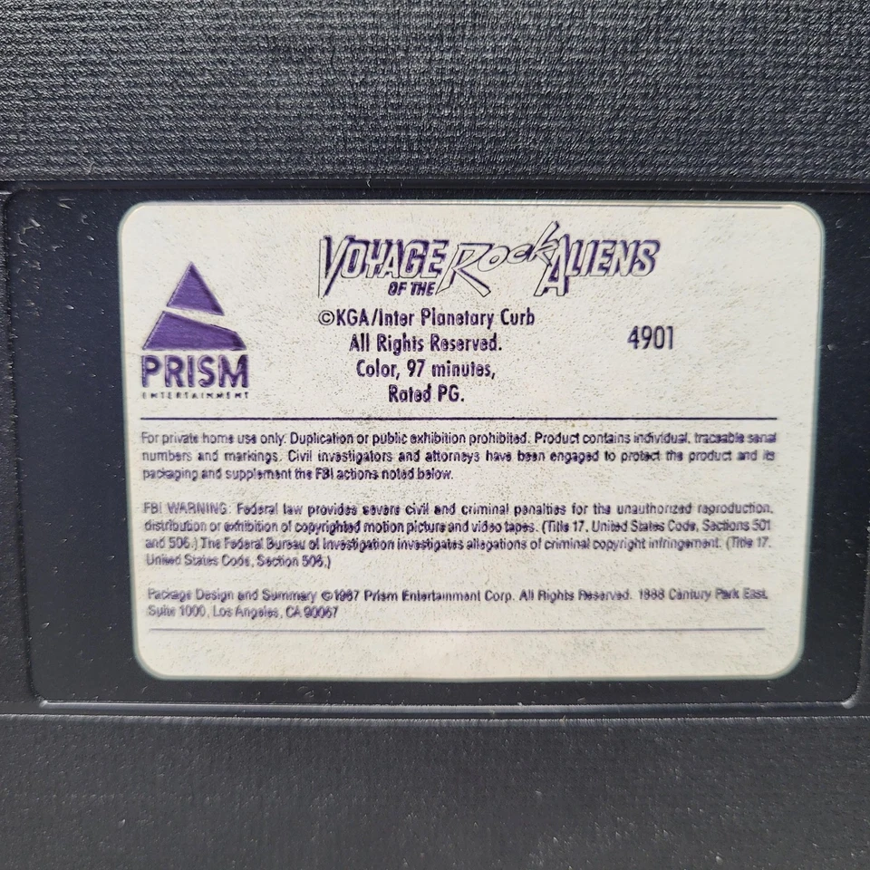 Voyage Of The Rock Aliens VHS 1984 Prism Pia Zadora Sci Fi Movie Rare Tested - Image 4 of 4