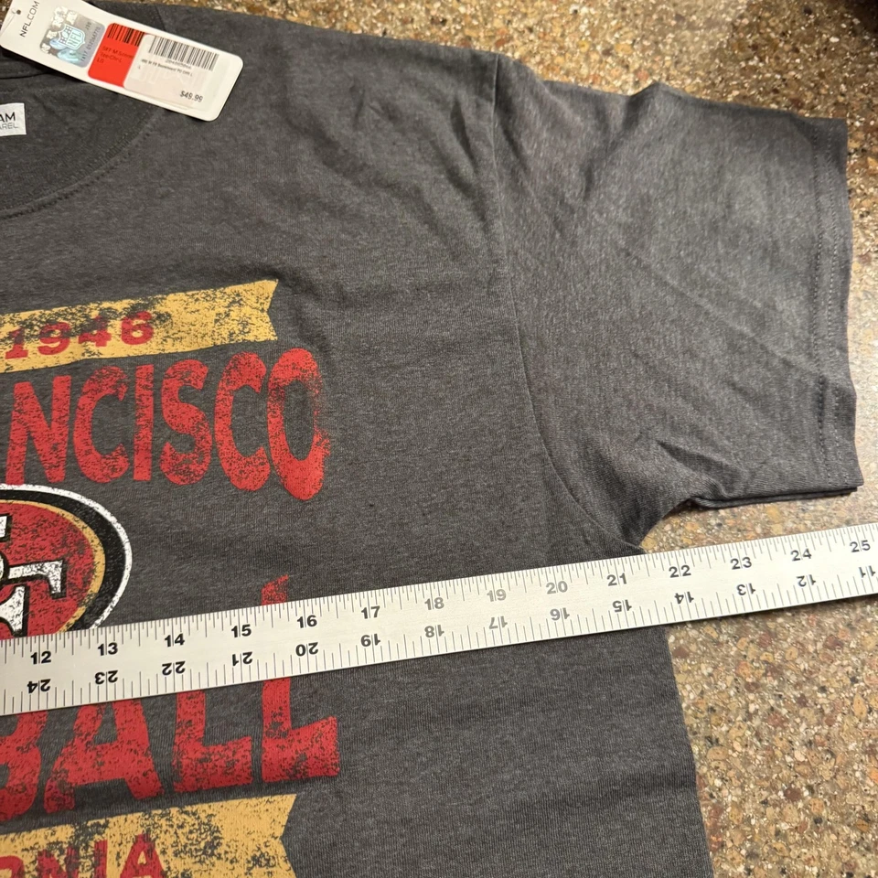 Camiseta de los San Francisco 49ers para hombre L ropa del equipo de fútbol americano de la NFL camiseta gris roja Foto 4 de 4
