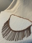Fringe Chain Statement Necklace Rose Gold Finish