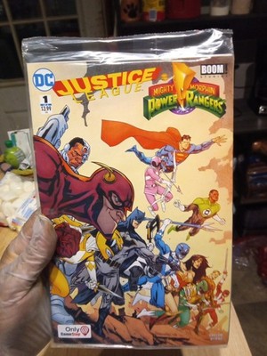 DC Justice League Mighty Morphin Power Rangers Comic Book GameStop Exclusive