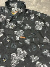 Dixxon Shirt Mens Large Black The Moco Motorcycle Engine Biker Performance