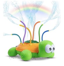 Splash Spinning Tortoise Sprinkler Kids Yard Water Fun U