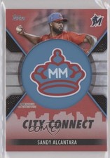 2023 Series 1 City Connect Commemorative Red 8/10 Sandy Alcantara Patch 3c2