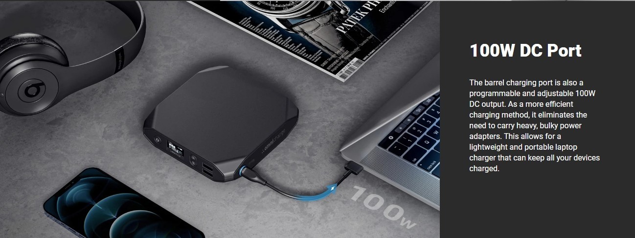 Power Bank Portable Omni 20+Bundle(Omnicharge) Fast,Recharging,Wireless Charging