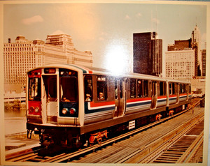 2-CHICAGO TRANSIT AUTHORITY 8 X 10 COLOR PHOTOS /WHITE SPOT IS FROM OUR FLASH!